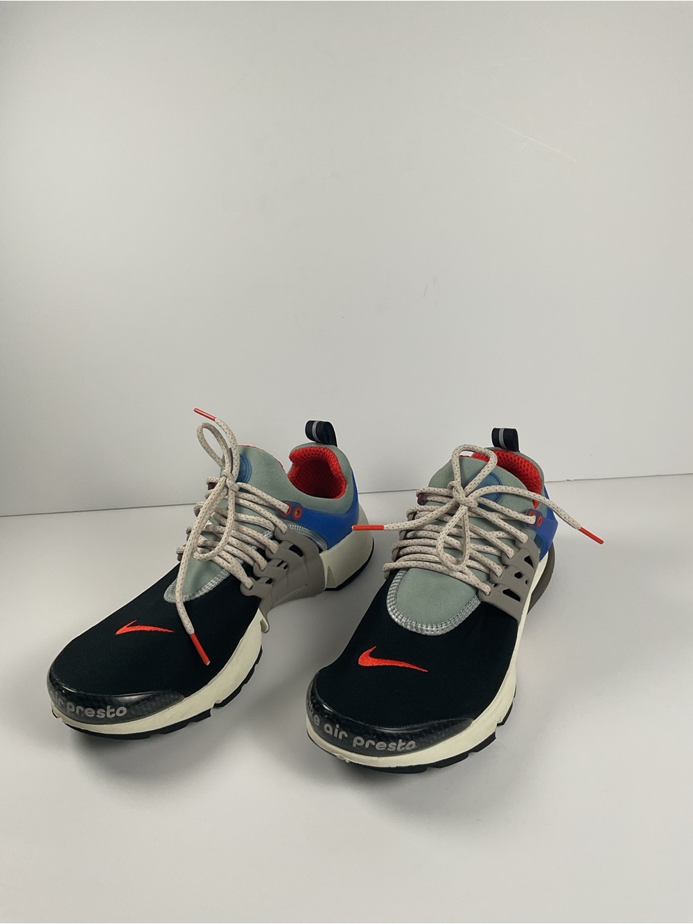 Nike Air Presto Black Red Blue Running Shoes Men’s Size 8 - Picture 2 of 9